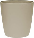 The HC Companies Aria Round Self-Watering Pot - Lightweight Plastic Planter for Herbs & More - Durable Plant Pots for Indoor Plants & Outdoor Plants (12" Beige, Pack of 1) by TheHCCompanies