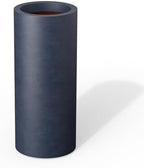 Kante Charcoal Concrete Planter 23.6" Tall All-Weather Round Accent Pot by Unknown