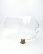 Handblown 12" Glass Terrarium with Opening for Air Flow & Cork Stopper Cloche Style Glass Dome Vivarium Display Case (Extra Large) - Image 3