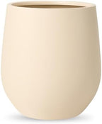KUTE NEST 11.4" Premium Corso Fiberstone Outdoor Planter - Kilim Beige by KuteNest