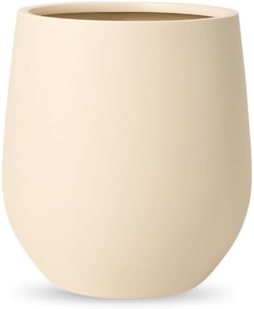 KUTE NEST 15" Premium Corso Fiberstone Outdoor Planter - Kilim Beige by KuteNest