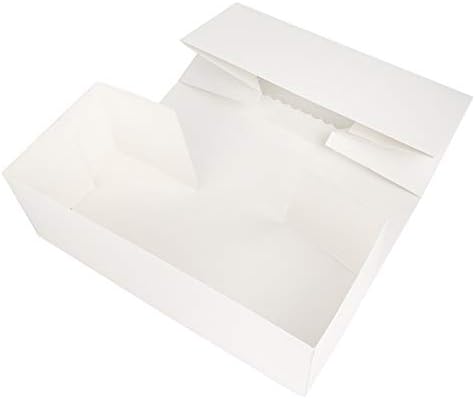 O'CREME White Rectangular Cake Box with Scalloped Window, 25-Pack - Image 7