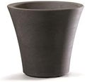 Garden Elements Indoor/Outdoor Resin Pamploma Round Planter, Cappuccino 12" by GardenElements