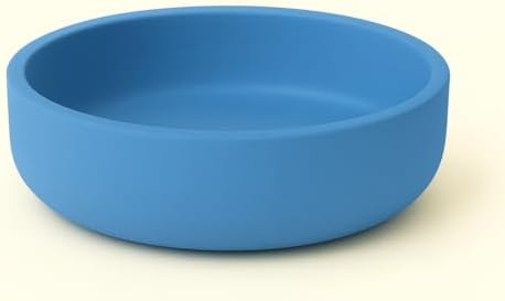Concrete Succulent Pot Bowl, Modern Decor, Gift, Wedding/Shower Favor, Candle Vessel, 6 in (Charcoal, with Drainage Hole) (Cobalt Blue, with Drainage Hole) by Unknown
