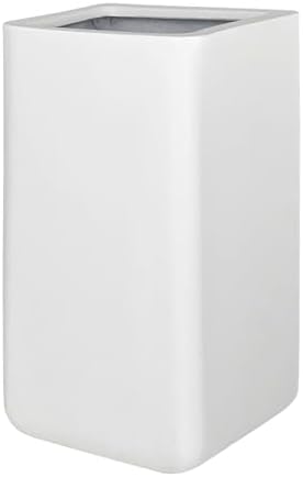 KUTE NEST 11" Premium Elio Fiberstone Oval Planter - White by KuteNest