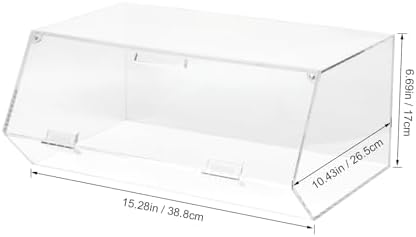 15.3" x 10.4" x6.7" Acrylic Stackable Bakery Box with Non-Slip Mat - Image 7