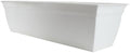 The HC Companies ECW30000A10 Indoor Outdoor 30 Inch Eclipse Series Window Flower Garden Ornamental Planter Box with Removable Attached Saucer, White by TheHCCompanies