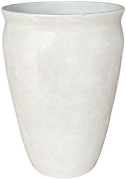 14 Inch Hawthorn Planter, Modern Gypsum Plant Pot with Drainage Hole, Indoor Outdoor Flower Planter for Patio, Garden, Balcony, Home Décor - Image 6