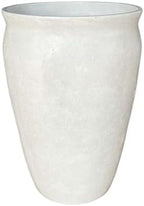 14 Inch Hawthorn Planter, Modern Gypsum Plant Pot with Drainage Hole, Indoor Outdoor Flower Planter for Patio, Garden, Balcony, Home Décor - Image 6