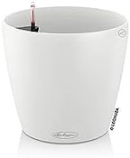 Lechuza Classico Color 43 White, Self-Watering Round Planter, D16.5 H15.7 in by LECHUZA