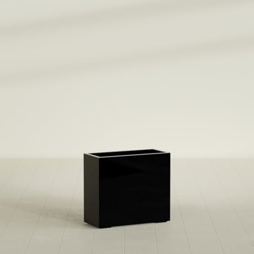 Greenline Alice Tall Rectangular Fiberglass Planter, Outdoor Planter Box - Image 3