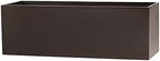 Belmont Rectangle Fiberglass Planter Box, Brown, L:24" x W:8" x H:8" - Image 2