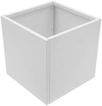 CNCEST Modern Square Steel Planter Box Heavy Duty Galvanized Metal Raised Garden Bed Cube Planter Large Easy Assembly Weather Resistant Indoor Outdoor Patio Balcony Decor (White, 24inch) - Image 6