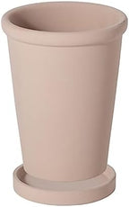 Planter Flower Pots Solid Color High Thin Round Thick Side Plant Pots Tall Simple with Tray Ceramic Planters for Home/Office/Garden/Balcony Flower Pots(Pink,XS) by Unknown