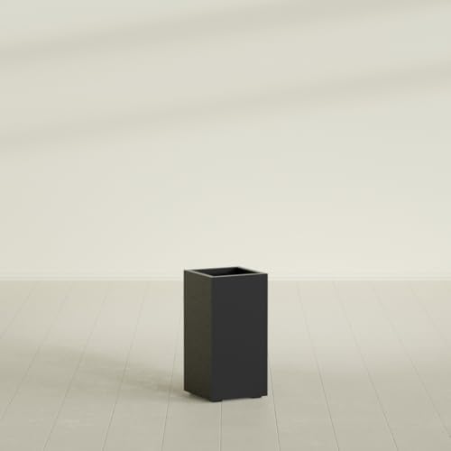 Greenline Alice Tall Rectangular Fiberglass Planter, Outdoor Planter Box - Image 3