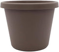 The HC Companies Prima Round Plastic Plant Pot w/Rolled Rim - Lightweight & UV Resistant Flower Pot for Herbs & More - Outdoor & Indoor Plant Pots w/Drainage (20 inch, Cappuccino, Pack of 1) by TheHCCompanies