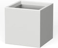 Kante Small Square White Concrete Planter 10" W, Outdoor by Unknown