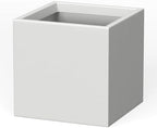 Kante Small Square White Concrete Planter 10" W, Outdoor by Unknown
