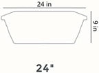 The HC Companies 24 Inch Deck Rail Flower Planter Boxes, Chocolate, 4-Pack - Image 3