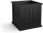 Mayne Cape Cod 20in Self-Watering Square Planter, Black - Image 2