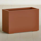 Greenline Leo Tall Rectangular Fiberglass Planter, Outdoor Planter Box by GreenlinePlanters
