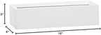 Modern Rectangular White Flower Planter - Fiberstone Low Slim Balcony Planter Box,4" H x 6" W x 15" Lg - by Pottery Pots - The Essentials Series - Image 6
