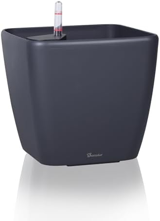 Dexceder 15x14 Self Watering Planter with Wheels (Slate Gray Matte) by Dexceder