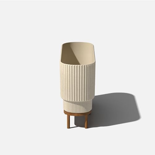 Veradek Demi Series Raised Long Planter - Wide Planter with Stand - Image 6