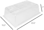 SUNPACK Sundome Plastic Multi-Vented Humidity Dome, Clear, 7" - Ideal for Greenhouses or Indoor Growing, Able to Adjust Humidity with Vents - Image 2