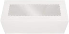 O'CREME White Rectangular Cake Box with Scalloped Window, 25-Pack - Image 4