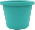 The HC Companies Prima Round Plastic Plant Pot w/Rolled Rim - Lightweight & UV Resistant Flower Pot for Herbs & More - Outdoor & Indoor Plant Pots w/Drainage (20 inch, Dusty Teal, Pack of 1) by TheHCCompanies