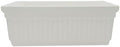 The HC Companies Venetian Window Planter Box w/Drain Plug - Long Planter Box for Windowsills, Balconies & More - Plastic Large Rectangular Outdoor Planters for Herbs & Flowers (24" White, Pack of 1) by TheHCCompanies