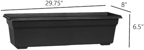 Novelty (#16308 Countryside Flower Box, Black - 30" - Image 3