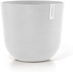 Ecopots Oslo Round Flower Planter, Pure White, 17.75" by ECOPOTS