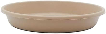 The HC Companies Flower Pot Saucers - Plastic Plant Saucer for Outdoors & Indoors - Traditional Design Plant Pot Trays for Water Drainage - Durable & Stylish Round Plant Tray (21-inch Sandstone) by TheHCCompanies