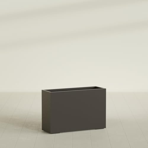 Greenline Alice Tall Rectangular Fiberglass Planter, Outdoor Planter Box - Image 3