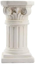 Magnesium Oxide Greek Column Pedestal, Roman Style Pillar(45cm-17.7in) by Unknown