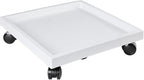18.1 Inch Square Rolling Plant Caddy Saucer with Wheels, Heavy Duty Wheeled Planter Stand for Potted Plant, Coaster Roller Base Tray with Casters, Flower Pot Dolly Holder for Indoor Outdoor by NAZKAENPlanterCaddies