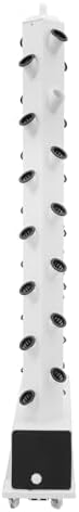 Vertical Hydroponic Growing System Kit with 56 Planting Holes, 30L Large Water Tank, Automatic Water Pump & Timer, Indoor Outdoor Garden with 4 Wheels for Herbs Vegetables Lettuce Strawberries, White - Image 6