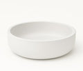 Concrete Succulent Pot Bowl, Modern Decor, Gift, Wedding/Shower Favor, Candle Vessel, 6 in (Charcoal, with Drainage Hole) (Ashy White, Without Drainage Hole) by Unknown