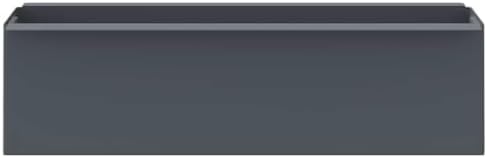 12 Pack Gray Polypropylene Flower Box Set 14.2 in Planters - Image 4