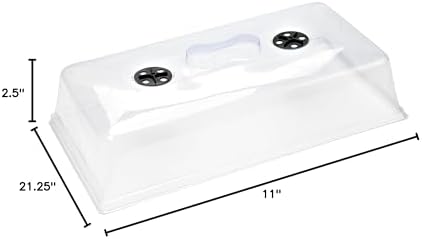 Bootstrap Farmer Humidity Dome 2.5" Tall Extra Strength, 5 Pack, Propagation Seed Cloning Lid Vented for 1020 Tray Seed Starting Germination - Image 3