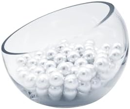 WGVI Slant Cut Bowl Glass Vase, Width 6.7", Height 5", Clear Terrarium, Candy Dish, Fruit Jar, Floral Container for Wedding Party Event, Home Office Decor, 12 Pieces - Image 4