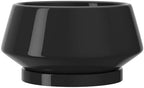 8.3 Inch Black Ceramic Planter with Drainage Hole and Saucer by XiHuaer