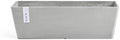 Ecopots Bruges Rectangular Flower Planter, White Grey, 21.5" by ECOPOTS