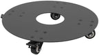 Round Plant Caddy with Wheels, Heavy Duty 500lbs Steel Rolling Cart by RIAHNEAH