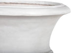 18.31" H Classical Acanthus Leaf Pedestal Urn Planter, Weather-Resistant MGO Outdoor Flower Pot for Garden Patio and Front Porch Entrance,Antique White - Image 5