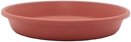 The HC Companies 14 Inch Round Plastic Classic Plant Saucer - Indoor Outdoor Plant Trays for Pots - 14"x14"x2.5" Clay by TheHCCompanies