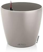 Lechuza Classico Color 43 Sand Brown, Self-Watering Round Planter, D16.5 H15.7 in by LECHUZA