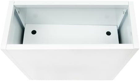 Xuthusman 24"X10"X24" Metal Planter Box,Free Standing Rectangular Plant Box with Removable Shelf Drainage Hole Modern Outdoor/Indoor Flower Box for Windowsill Garden Balcony（White） - Image 6